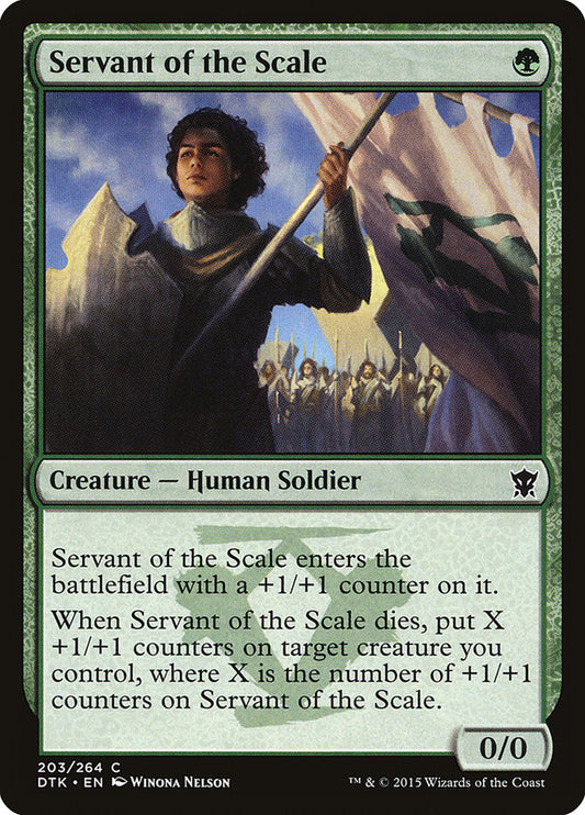 MTG Card Title: Servant of the Scale DTK/203