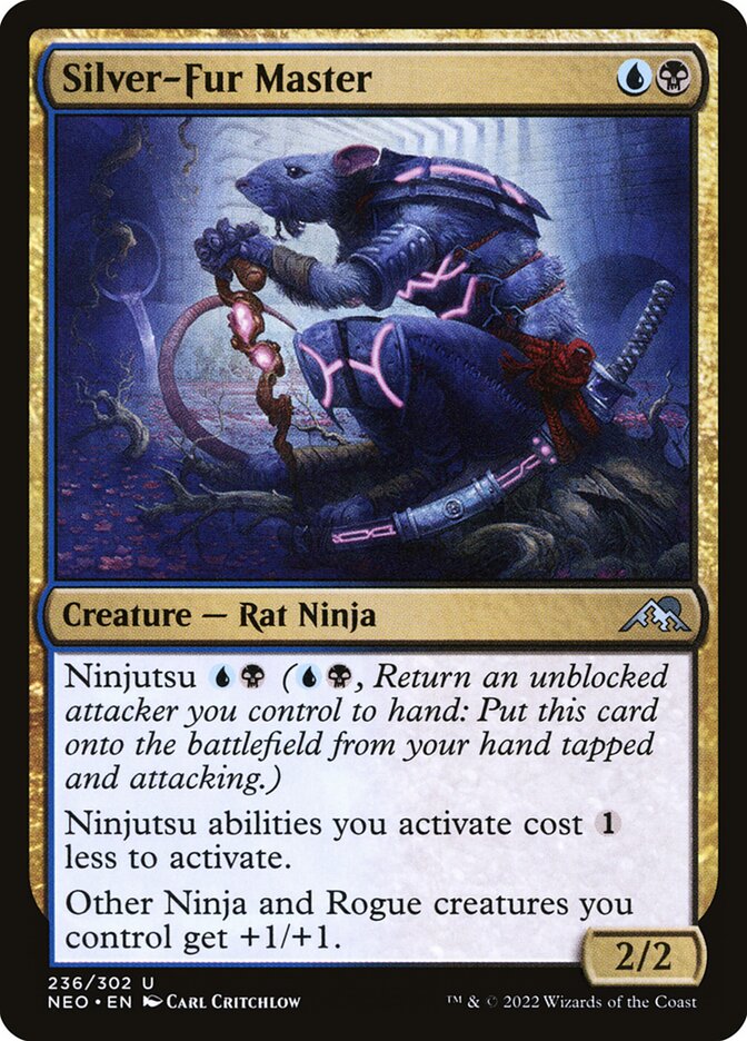 MTG Card Title: Silver-Fur Master NEO/236