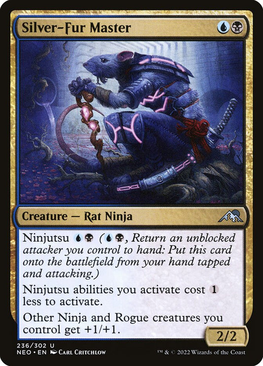 MTG Card Title: Silver-Fur Master NEO/236