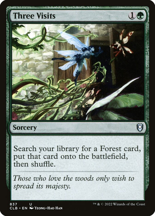 MTG Card Title: Three Visits CLB/837