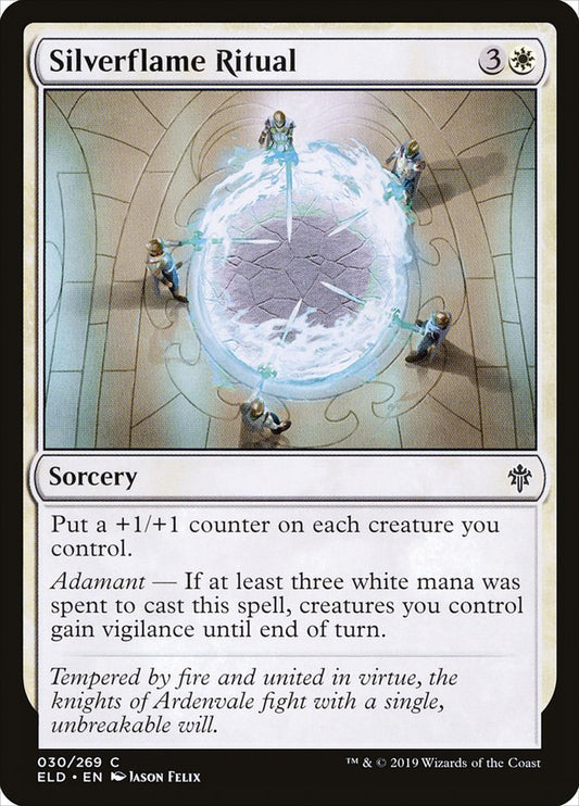 MTG Card Title: Silverflame Ritual ELD/30