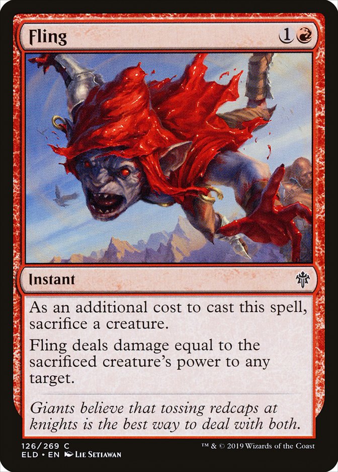 MTG Card Title: Fling ELD/126