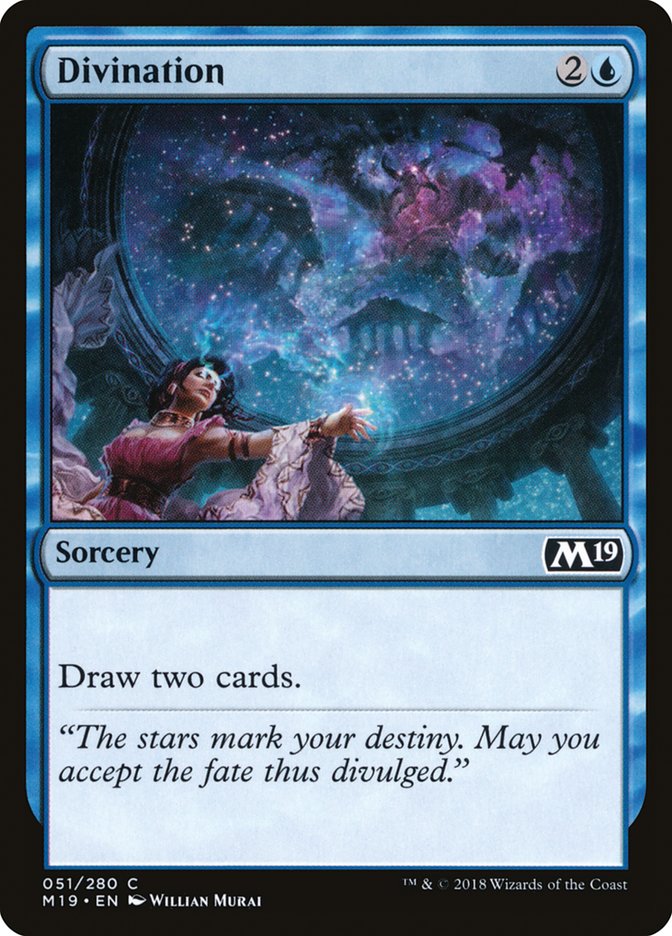 MTG Card Title: Divination M19/51