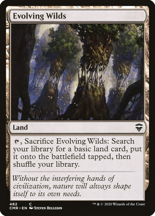 MTG Card Title: Evolving Wilds CMR/482