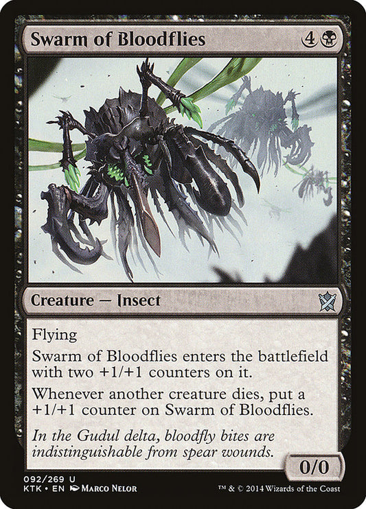MTG Card Title: Swarm of Bloodflies KTK/92