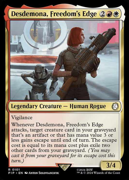 MTG Card Title: Desdemona, Freedom's Edge PIP/101