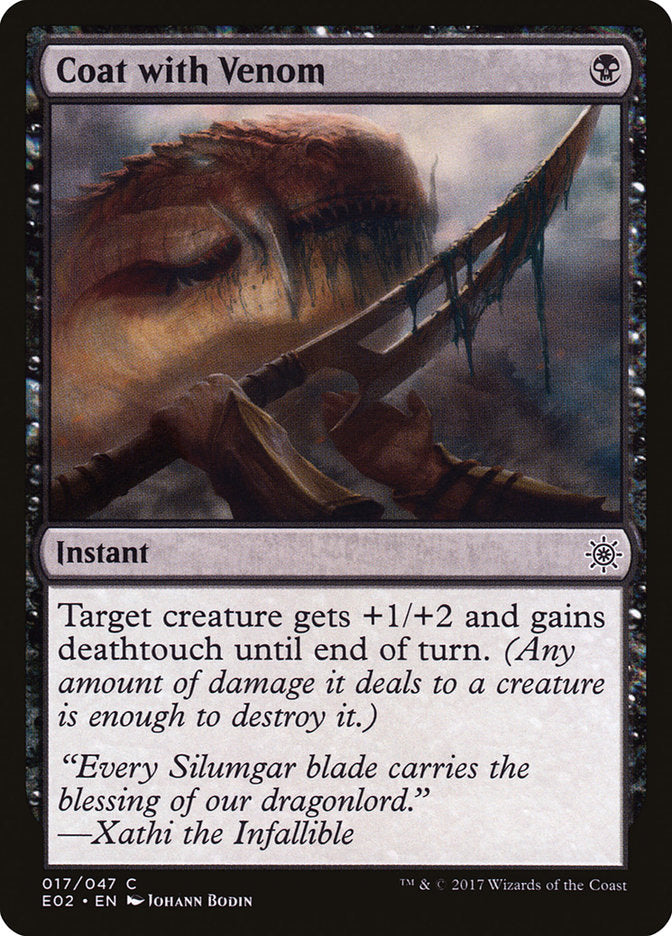 MTG Card Title: Coat with Venom E02/17