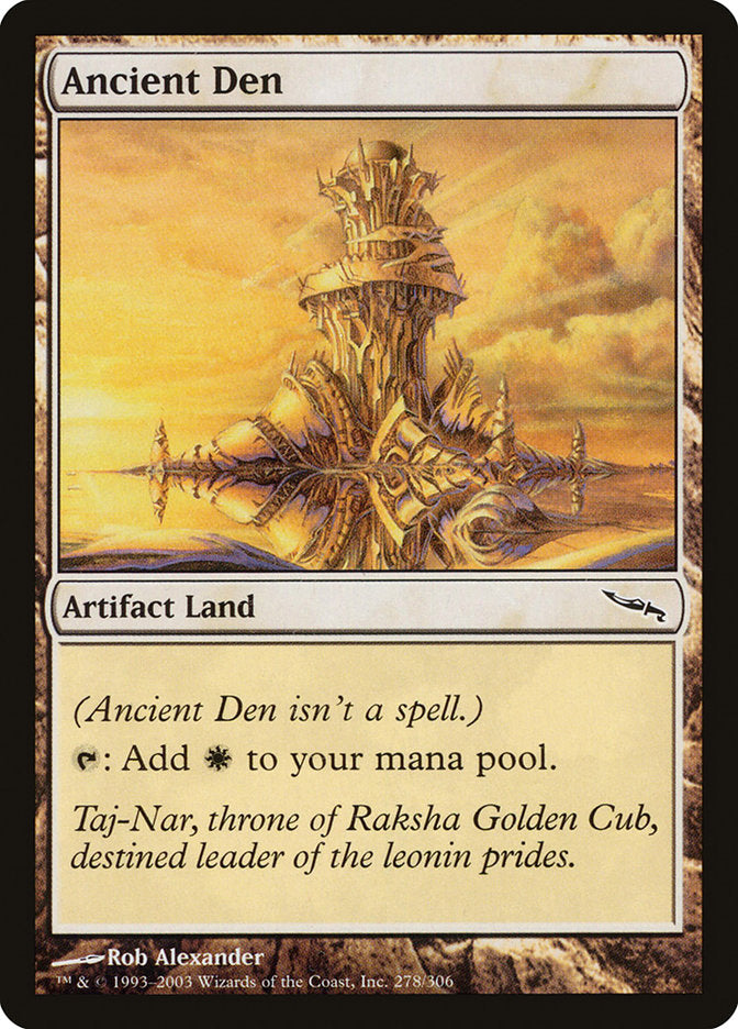 MTG Card Title: Ancient Den MRD/278