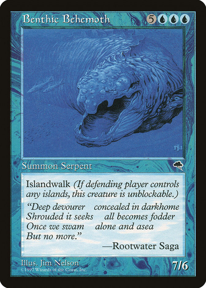 MTG Card Title: Benthic Behemoth TMP/54