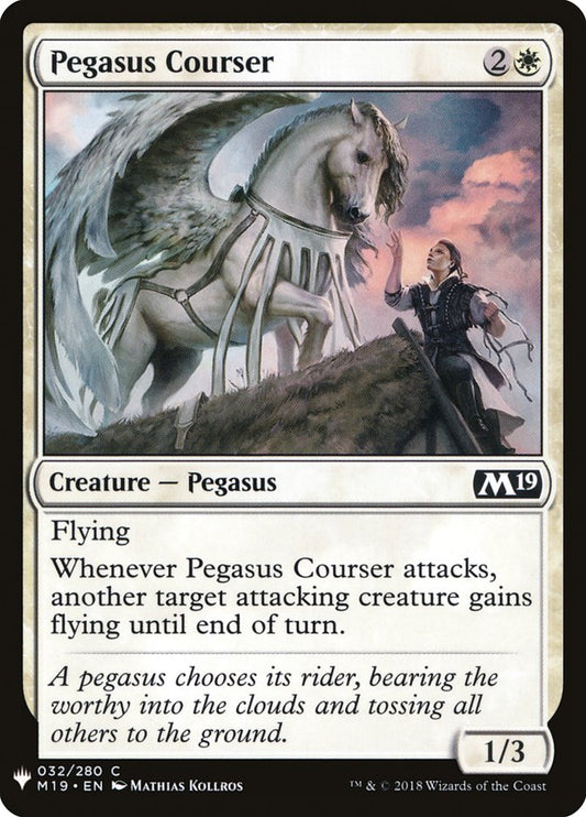 MTG Card Title: Pegasus Courser PLST/M19-32