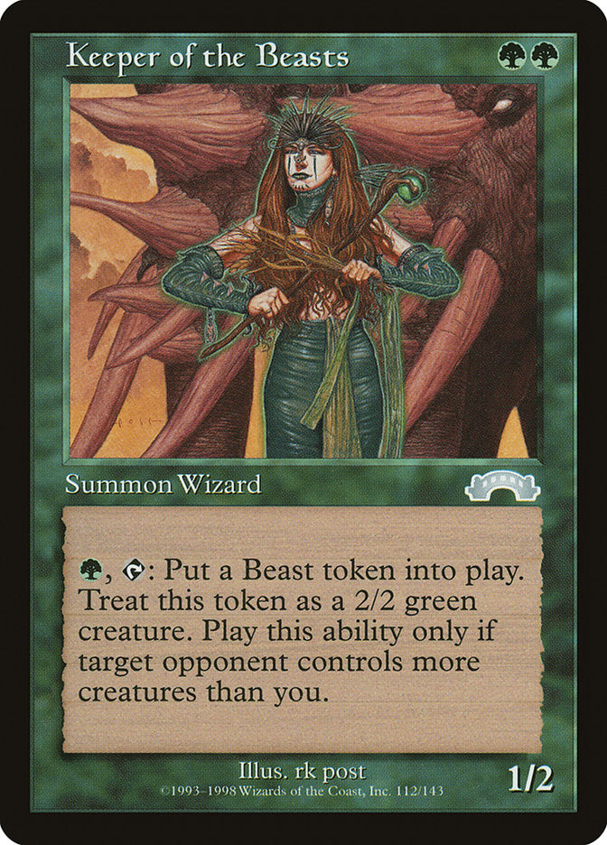 MTG Card Title: Keeper of the Beasts EXO/112