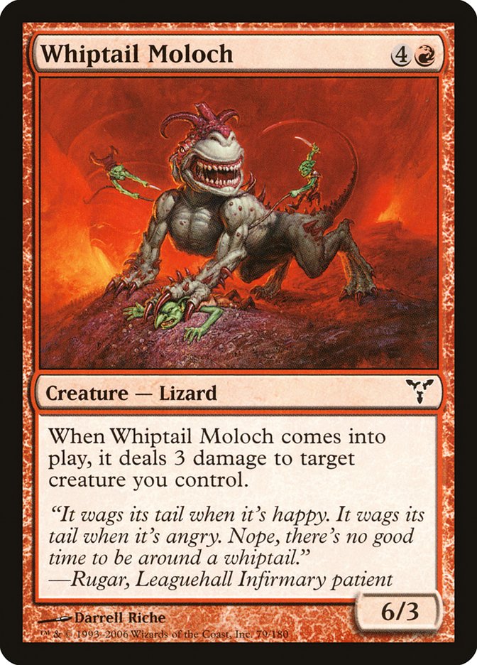 MTG Card Title: Whiptail Moloch DIS/79