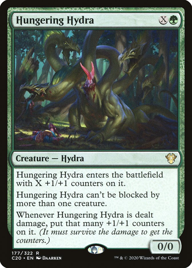 MTG Card Title: Hungering Hydra C20/177