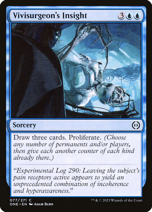 MTG Card Title: Vivisurgeon's Insight ONE/77