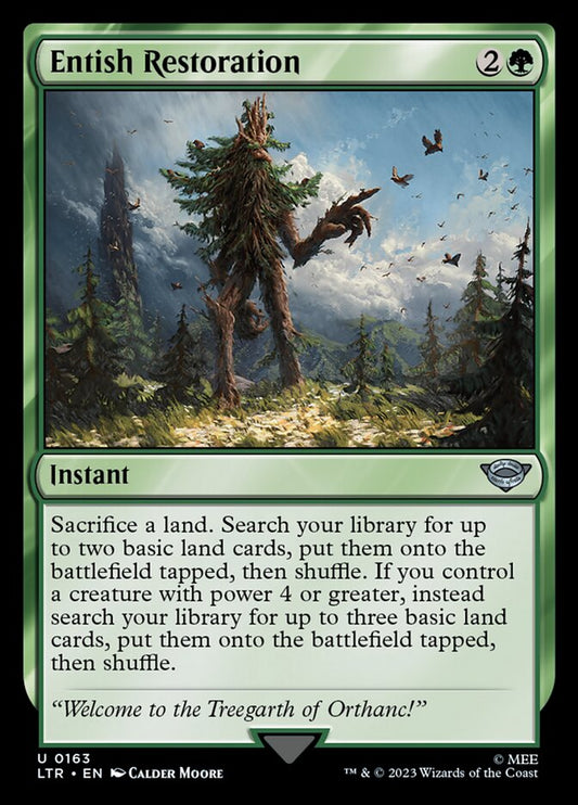 MTG Card Title: Entish Restoration LTR/163