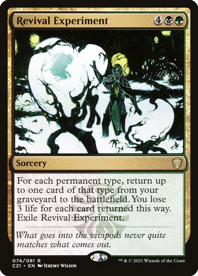 MTG Card Title: Revival Experiment C21/74