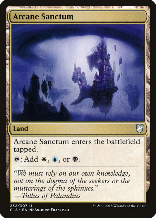MTG Card Title: Arcane Sanctum C18/232