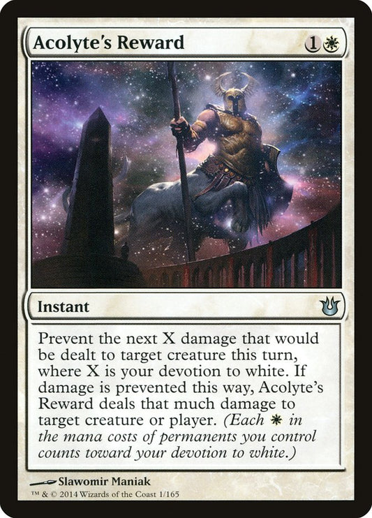 MTG Card Title: Acolyte's Reward BNG/1