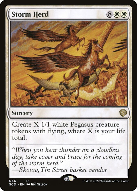 MTG Card Title: Storm Herd SCD/36