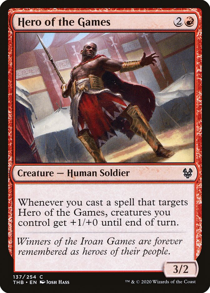 MTG Card Title: Hero of the Games THB/137