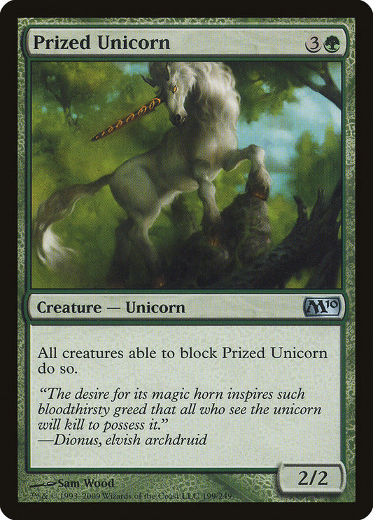 MTG Card Title: Prized Unicorn M10/199