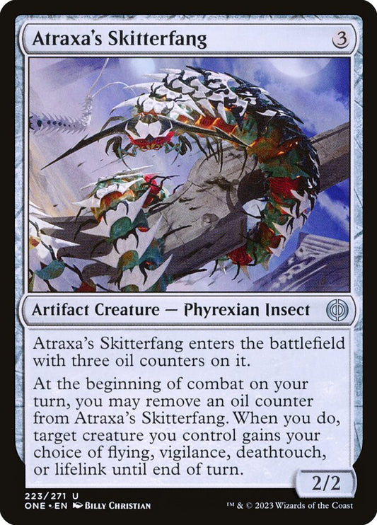 MTG Card Title: Atraxa's Skitterfang ONE/223