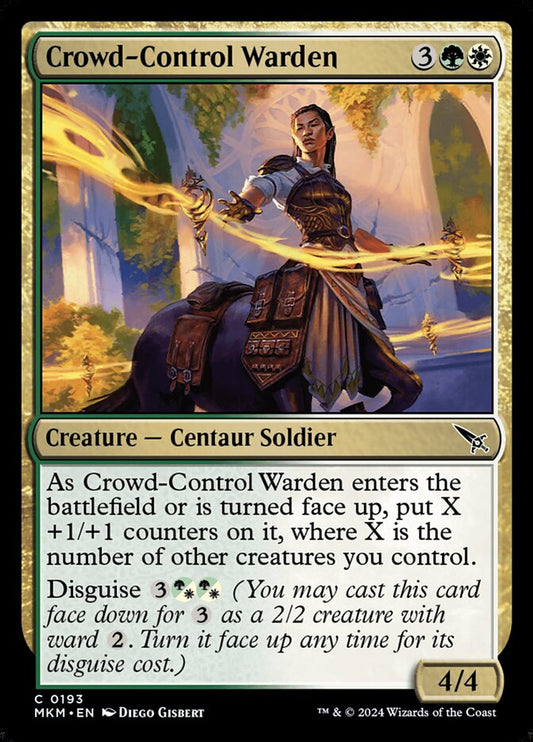 MTG Card Title: Crowd-Control Warden MKM/193