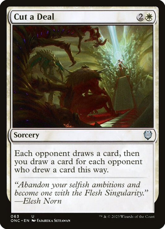 MTG Card Title: Cut a Deal ONC/63
