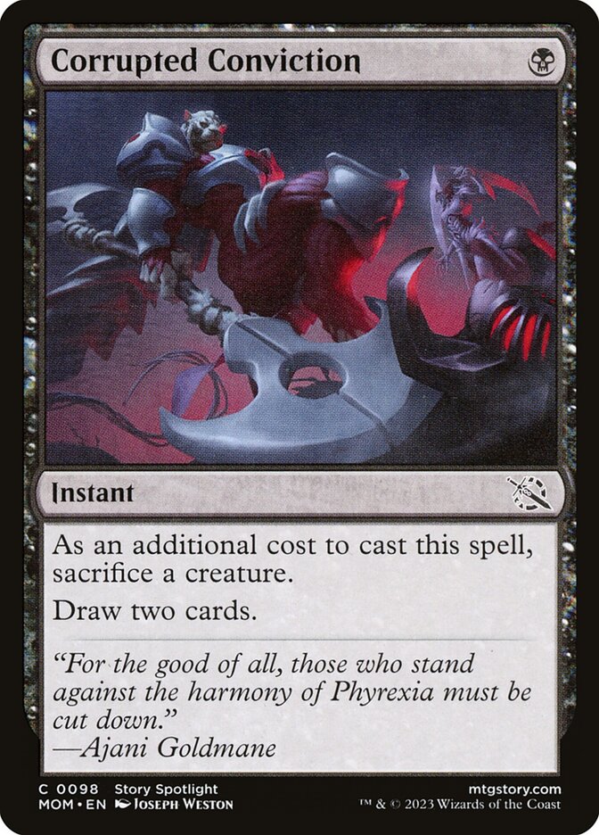 MTG Card Title: Corrupted Conviction MOM/98