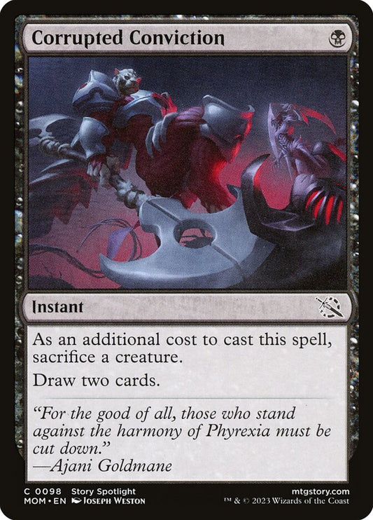 MTG Card Title: Corrupted Conviction MOM/98