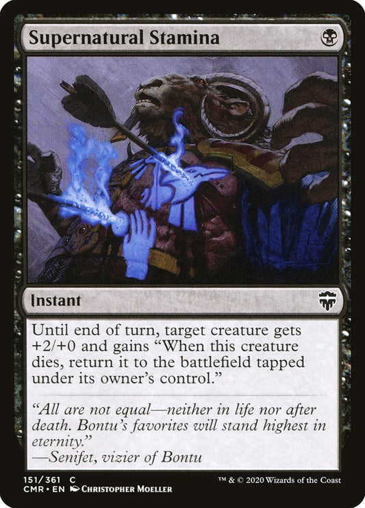 MTG Card Title: Supernatural Stamina CMR/151