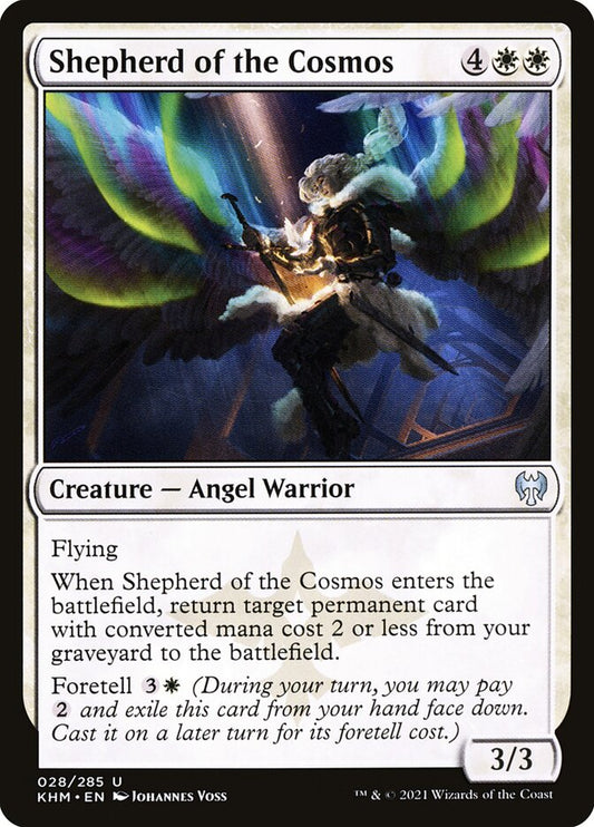 MTG Card Title: Shepherd of the Cosmos KHM/28