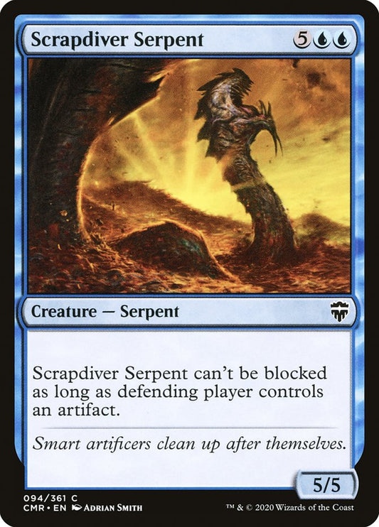 MTG Card Title: Scrapdiver Serpent CMR/94