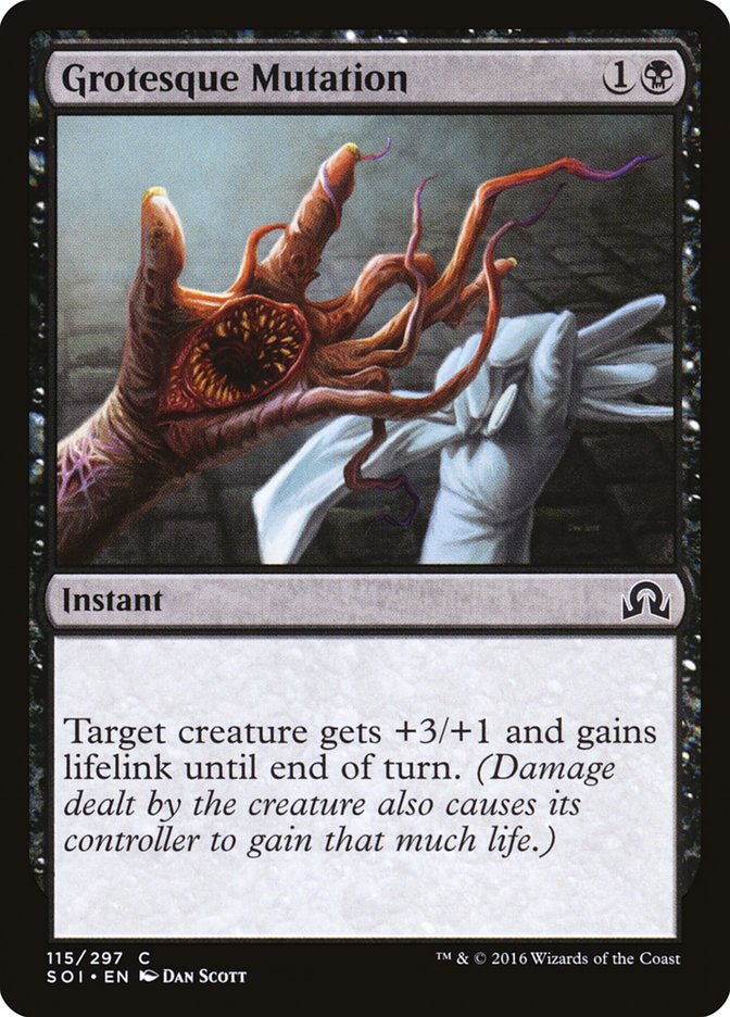 MTG Card Title: Grotesque Mutation SOI/115