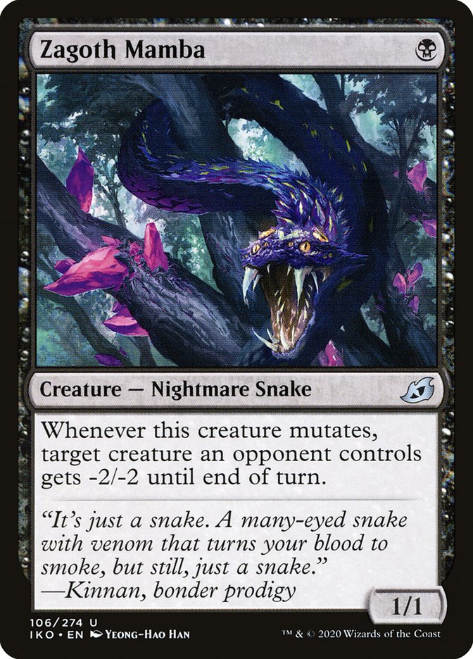 MTG Card Title: Zagoth Mamba IKO/106