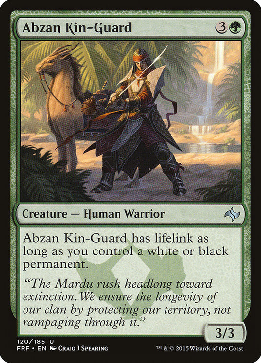 MTG Card Title: Abzan Kin-Guard FRF/120
