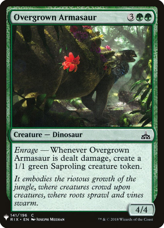 MTG Card Title: Overgrown Armasaur PLST/RIX-141