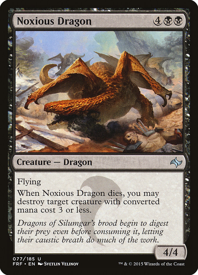 MTG Card Title: Noxious Dragon FRF/77