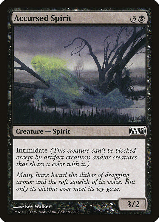 MTG Card Title: Accursed Spirit M14/83