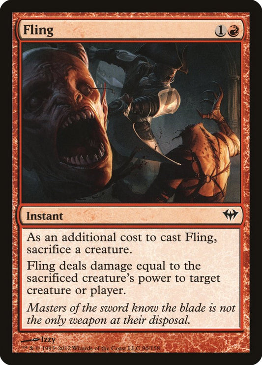 MTG Card Title: Fling DKA/90
