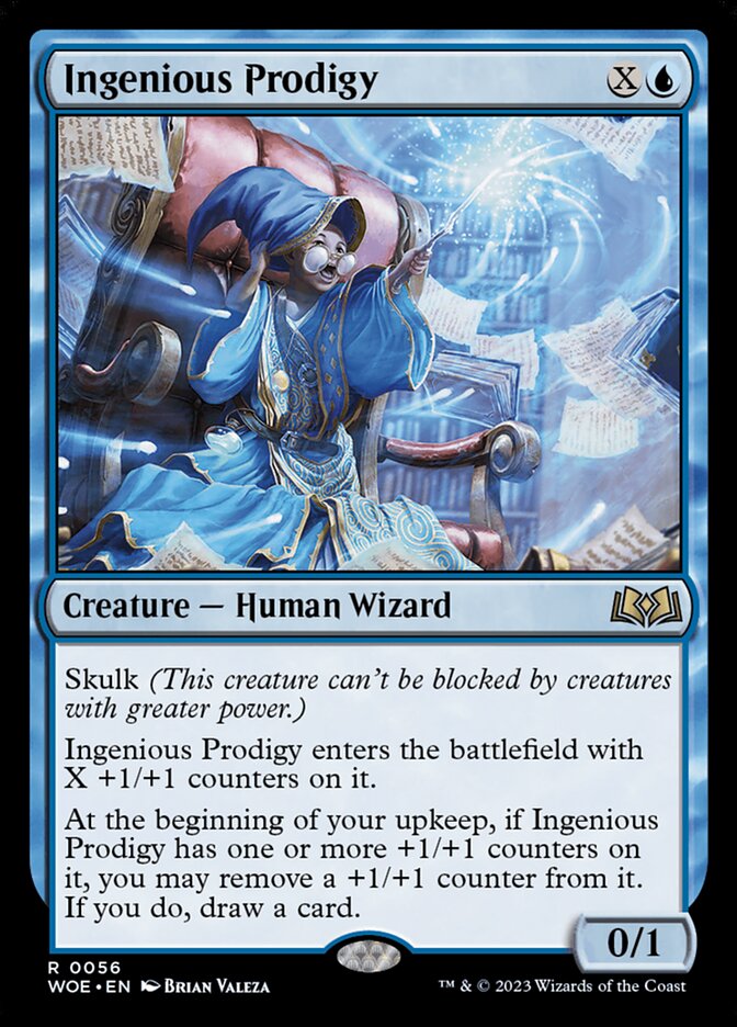 MTG Card Title: Ingenious Prodigy WOE/56