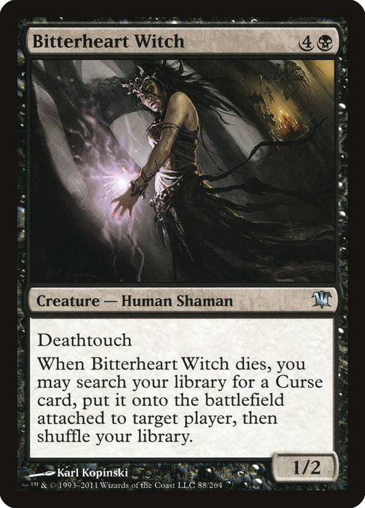 MTG Card Title: Bitterheart Witch ISD/88