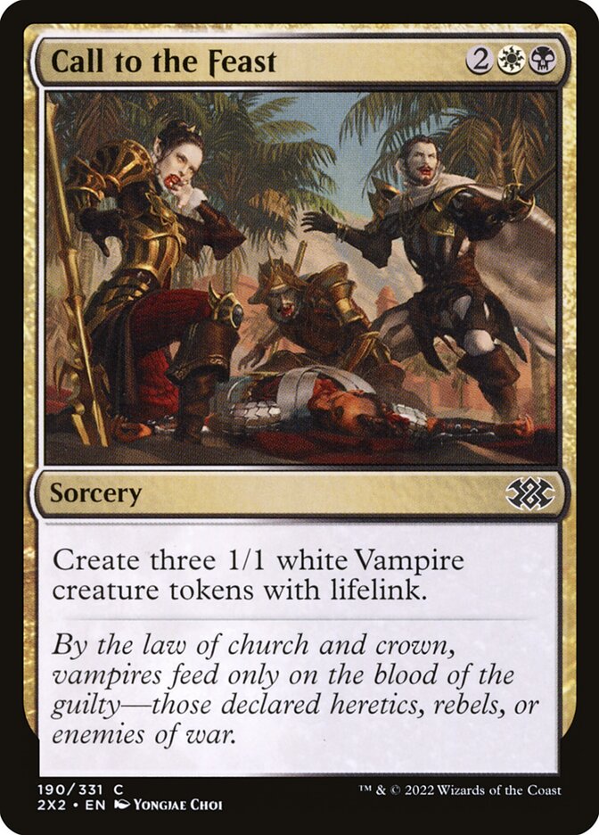 MTG Card Title: Call to the Feast 2X2/190