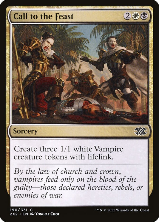 MTG Card Title: Call to the Feast 2X2/190