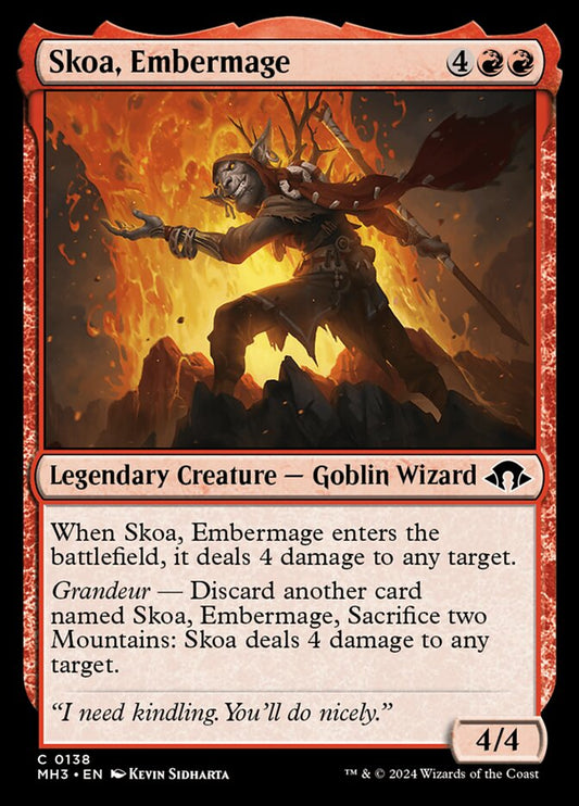 MTG Card Title: Skoa, Embermage MH3/138