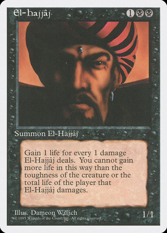 MTG Card Title: El-Hajjâj 4ED/134