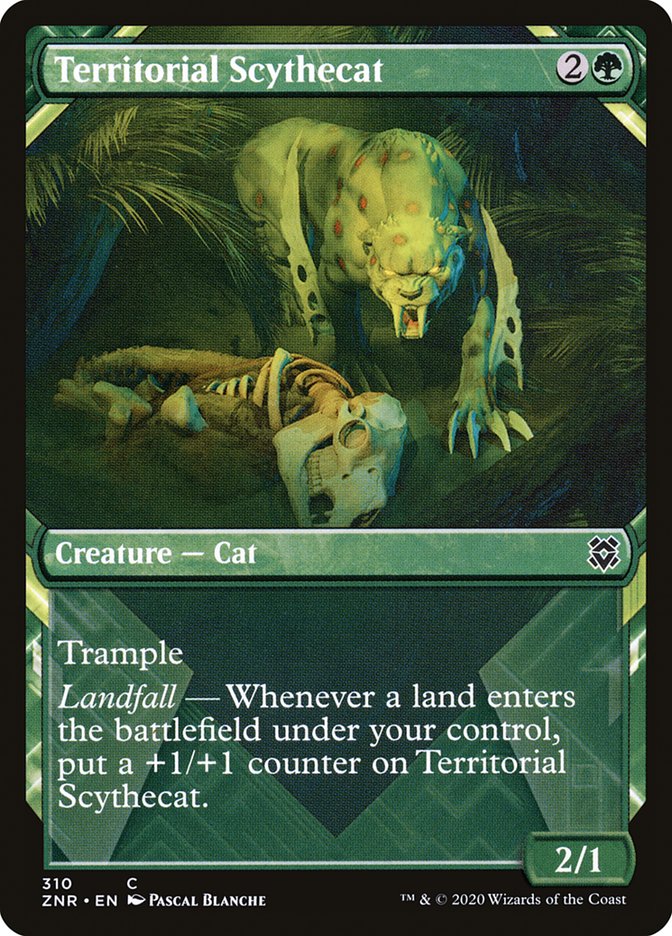 MTG Card Title: Territorial Scythecat ZNR/310