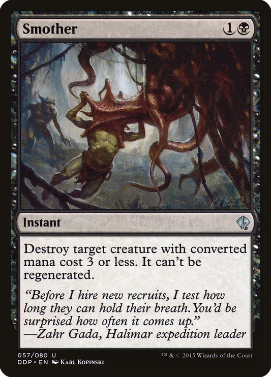 MTG Card Title: Smother DDP/57