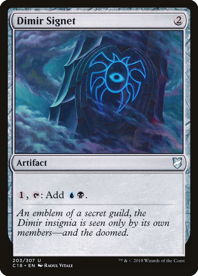 MTG Card Title: Dimir Signet C18/203