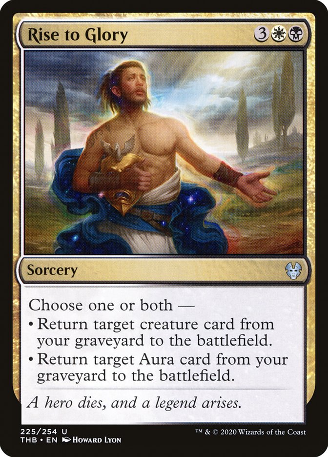 MTG Card Title: Rise to Glory THB/225